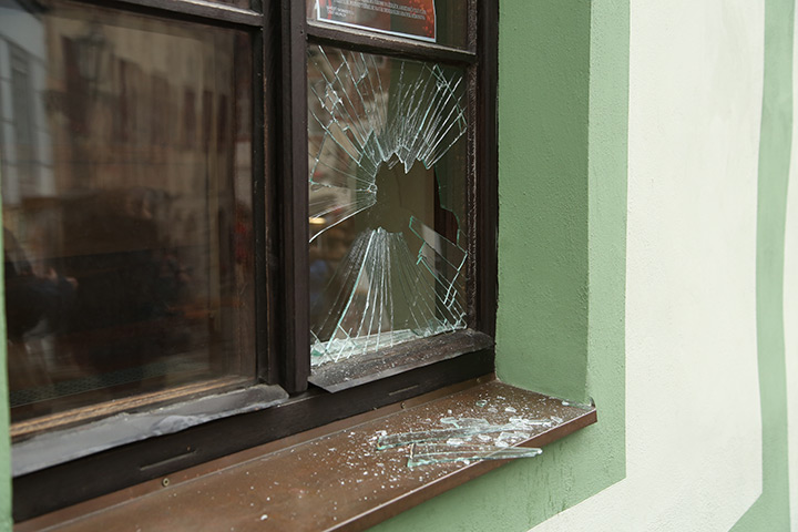 A2B Glass are able to board up broken windows while they are being repaired in Exmouth.